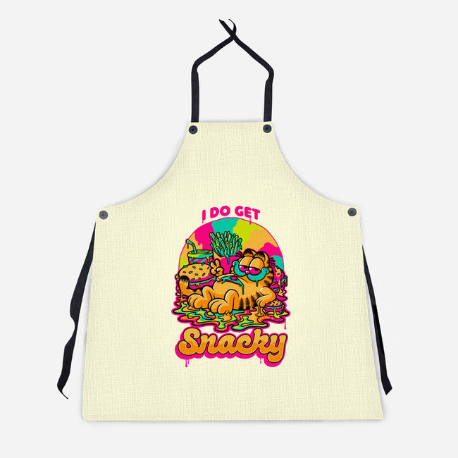 Cat Psychedelic Food Trip-Unisex-Kitchen-Apron-Studio Mootant