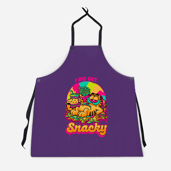 Cat Psychedelic Food Trip-Unisex-Kitchen-Apron-Studio Mootant