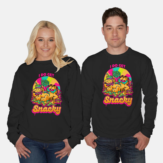 Cat Psychedelic Food Trip-Unisex-Crew Neck-Sweatshirt-Studio Mootant