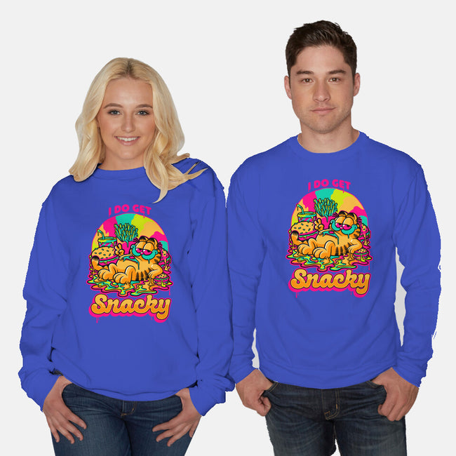 Cat Psychedelic Food Trip-Unisex-Crew Neck-Sweatshirt-Studio Mootant