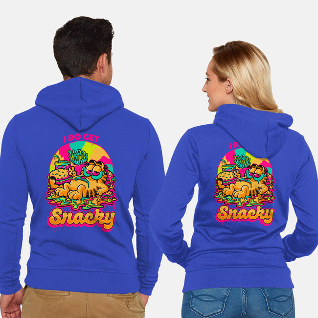 Cat Psychedelic Food Trip-Unisex-Zip-Up-Sweatshirt-Studio Mootant