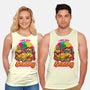 Cat Psychedelic Food Trip-Unisex-Basic-Tank-Studio Mootant