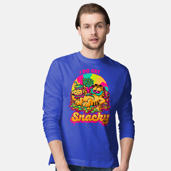 Cat Psychedelic Food Trip-Mens-Long Sleeved-Tee-Studio Mootant