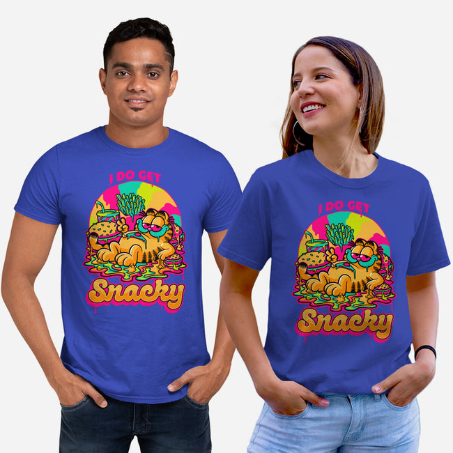 Cat Psychedelic Food Trip-Unisex-Basic-Tee-Studio Mootant