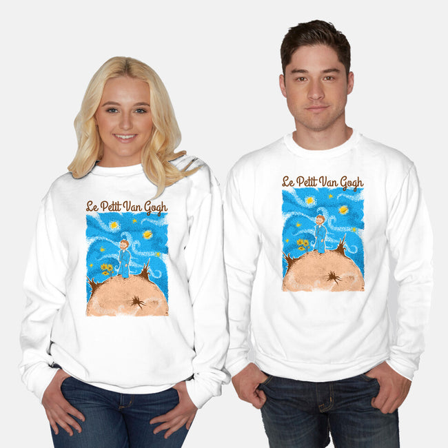 The Little Van Gogh-Unisex-Crew Neck-Sweatshirt-Umberto Vicente