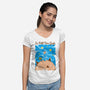 The Little Van Gogh-Womens-V-Neck-Tee-Umberto Vicente