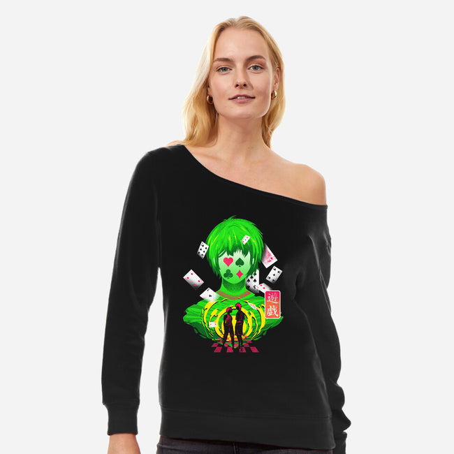 Borderland Games-Womens-Off Shoulder-Sweatshirt-constantine2454