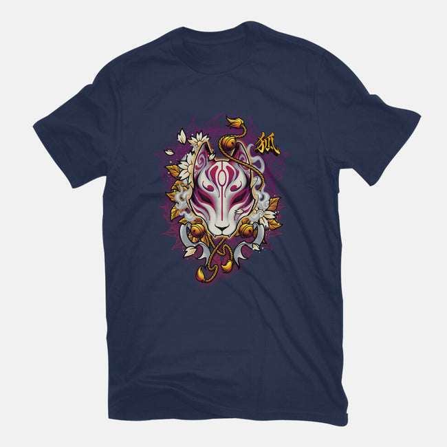 Kitsune Fox Spirit Mask-Mens-Heavyweight-Tee-Angoes25