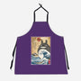 My Neighbor In Japan Woodblock-Unisex-Kitchen-Apron-DrMonekers