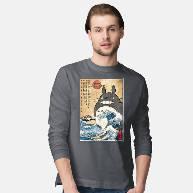 My Neighbor In Japan Woodblock-Mens-Long Sleeved-Tee-DrMonekers