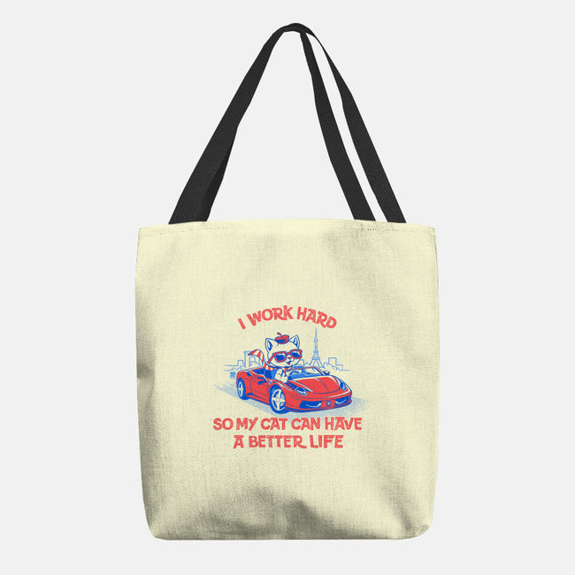 My Cat Can Have A Better Life-None-Basic Tote-Bag-worlddominationforcats