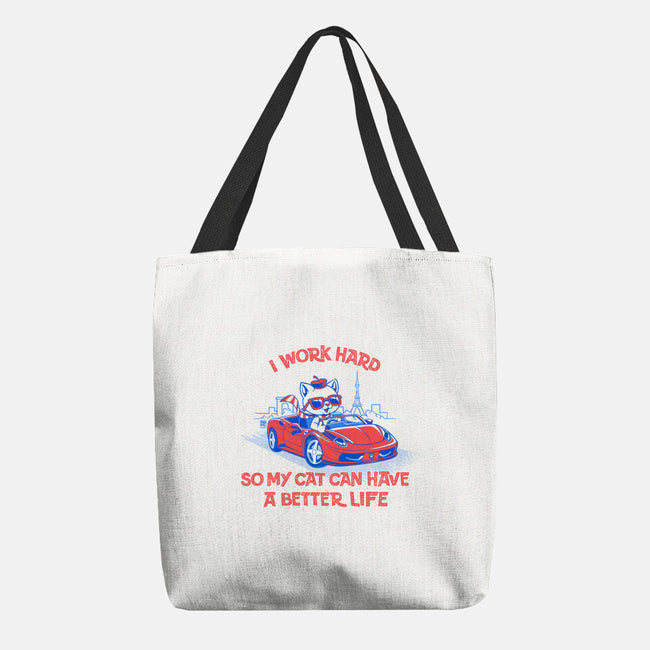 My Cat Can Have A Better Life-None-Basic Tote-Bag-worlddominationforcats