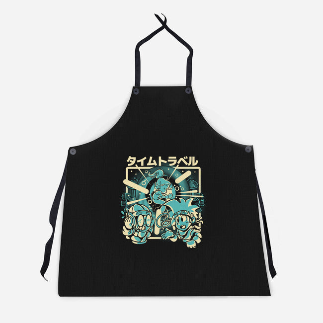 Traveling Through And Across Time-Unisex-Kitchen-Apron-Sketchdemao