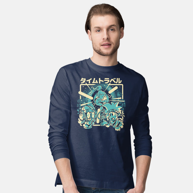 Traveling Through And Across Time-Mens-Long Sleeved-Tee-Sketchdemao