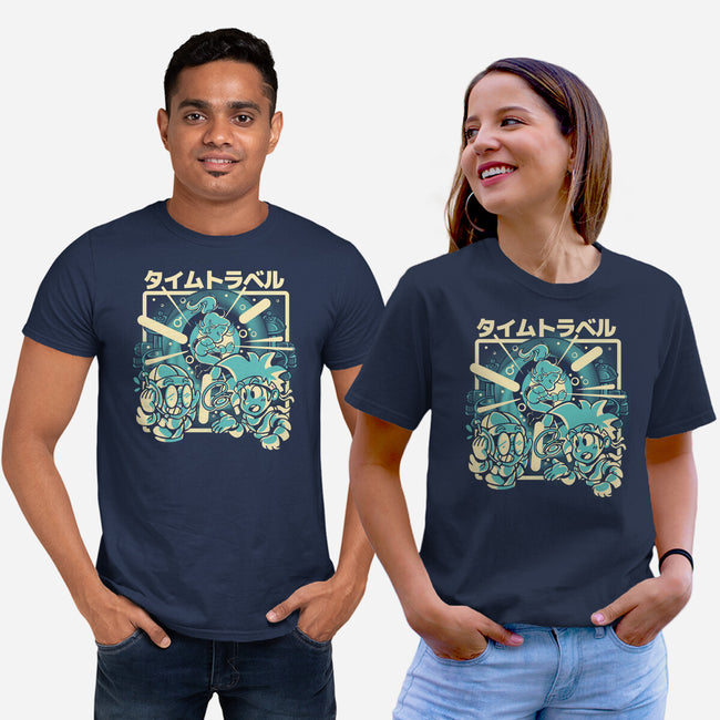 Traveling Through And Across Time-Unisex-Basic-Tee-Sketchdemao