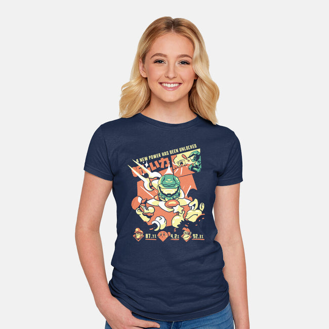 New Power-Womens-Fitted-Tee-Sketchdemao