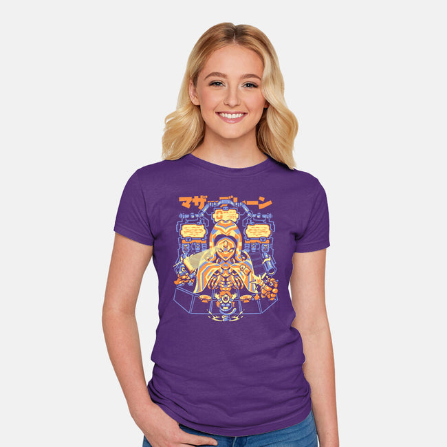 Mother Brain-Womens-Fitted-Tee-Sketchdemao