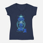 Getting An Upgrade-Womens-V-Neck-Tee-Sketchdemao