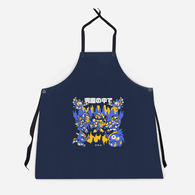 Walking The Cave-Unisex-Kitchen-Apron-Sketchdemao