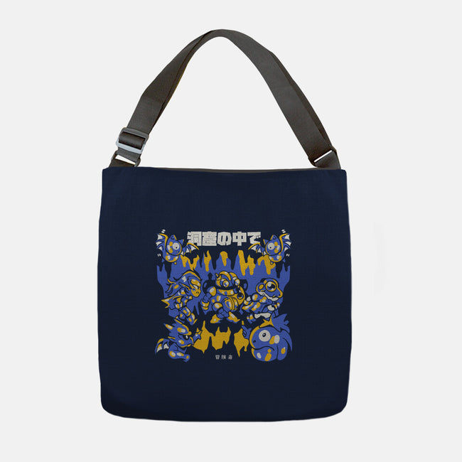 Walking The Cave-None-Adjustable Tote-Bag-Sketchdemao