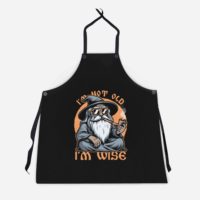 Wise Old Wizard-Unisex-Kitchen-Apron-Studio Mootant