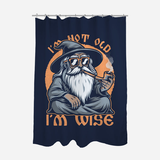 Wise Old Wizard-None-Polyester-Shower Curtain-Studio Mootant