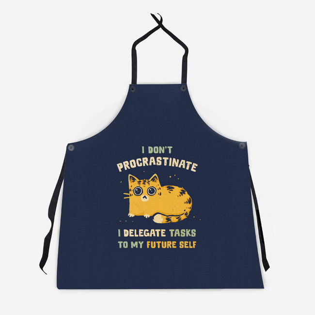 Delegating To My Future Self-Unisex-Kitchen-Apron-kg07