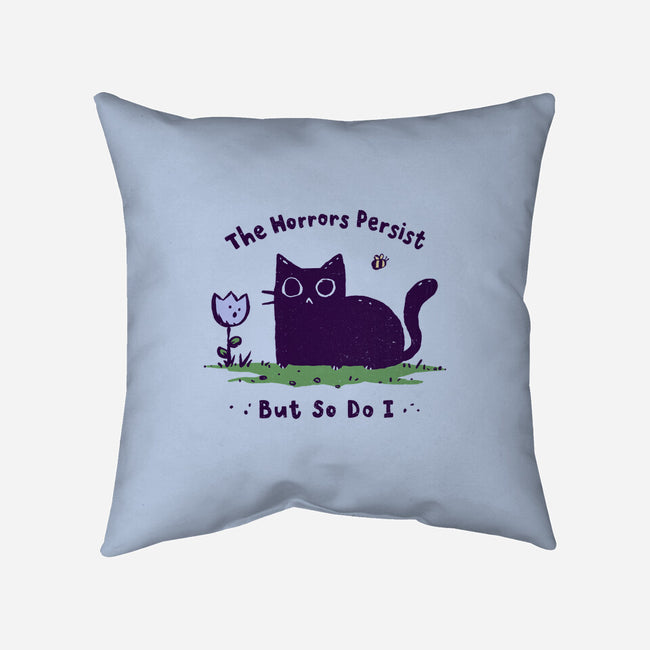 The Horrors Persist-None-Removable Cover w Insert-Throw Pillow-kg07