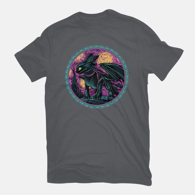 Fury Of The Night Sky-Mens-Heavyweight-Tee-glitchygorilla