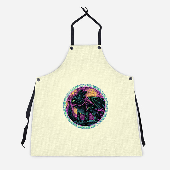 Fury Of The Night Sky-Unisex-Kitchen-Apron-glitchygorilla