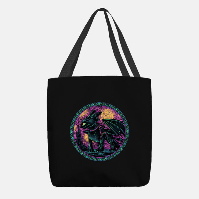 Fury Of The Night Sky-None-Basic Tote-Bag-glitchygorilla