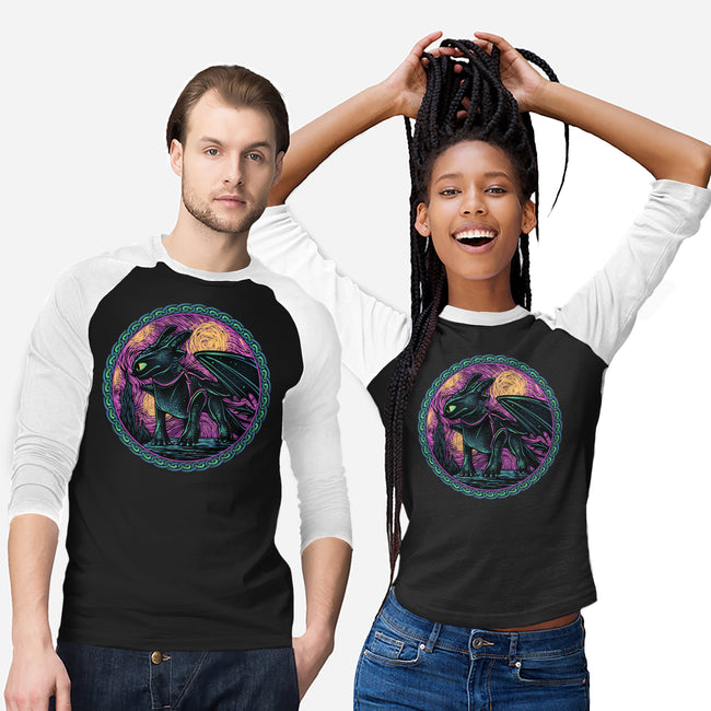 Fury Of The Night Sky-Unisex-Baseball-Tee-glitchygorilla