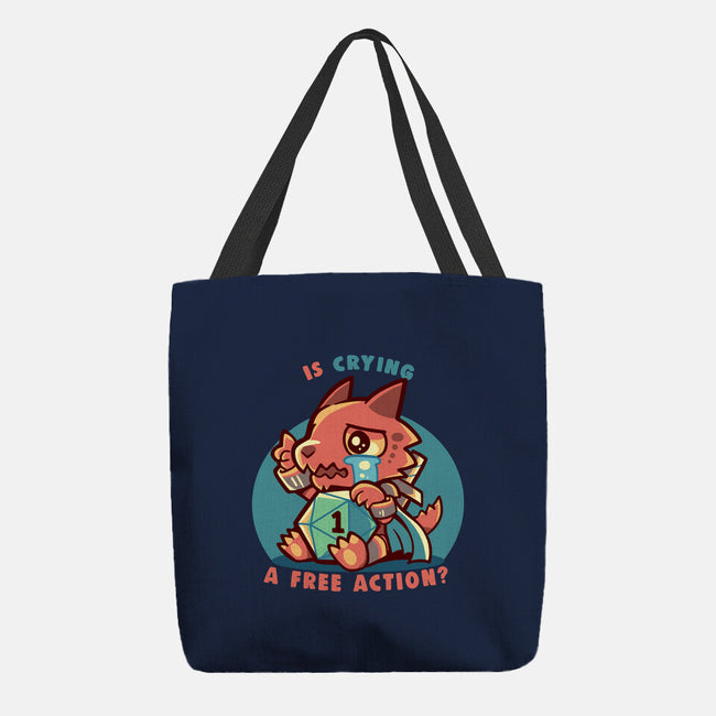 Crying Is A Free Action-None-Basic Tote-Bag-TechraNova