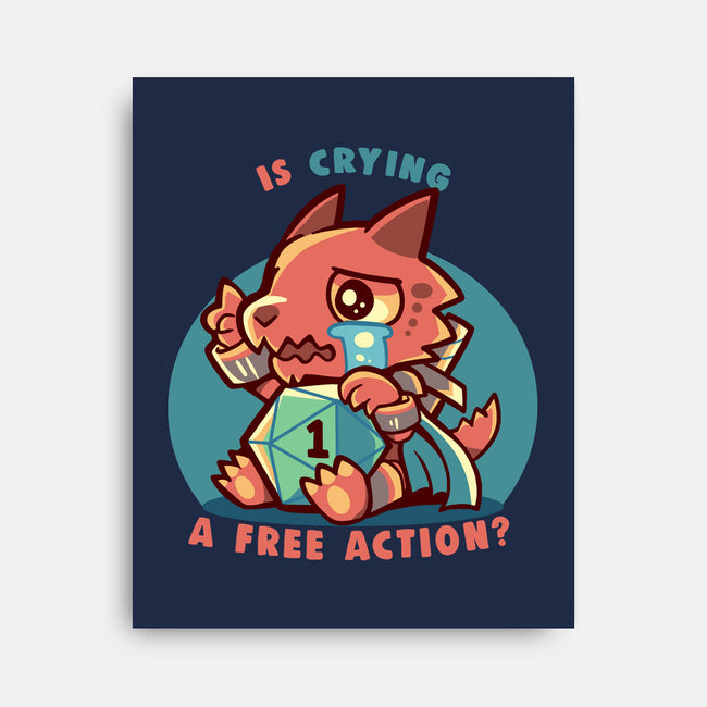 Crying Is A Free Action-None-Stretched-Canvas-TechraNova