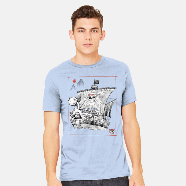 Going Merry Sumi-E-Mens-Heavyweight-Tee-Astrobot Invention