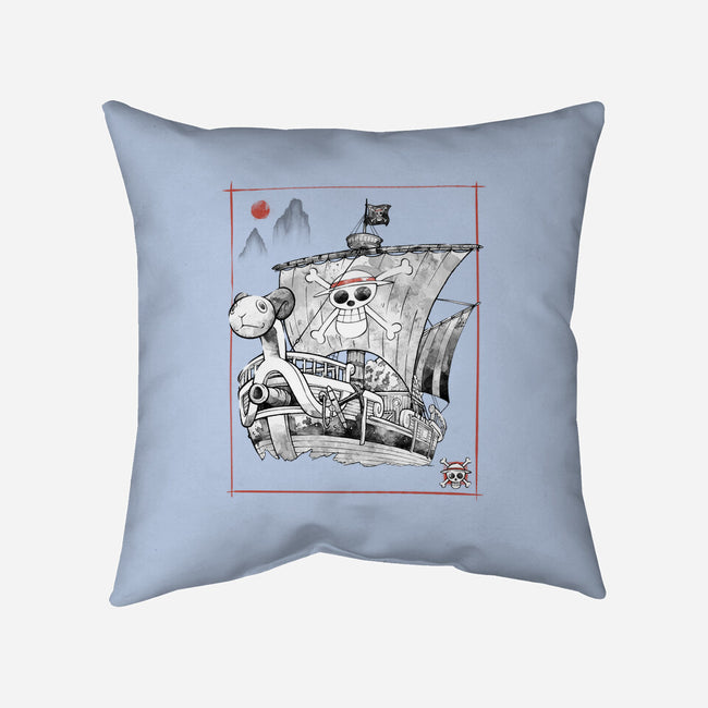 Going Merry Sumi-E-None-Removable Cover w Insert-Throw Pillow-Astrobot Invention