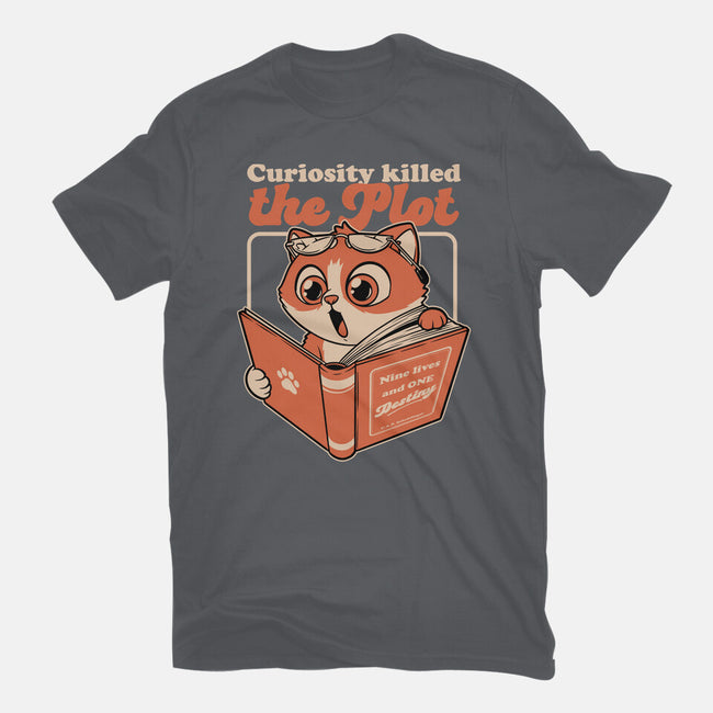 Curious Cat Book-Womens-Fitted-Tee-Studio Mootant