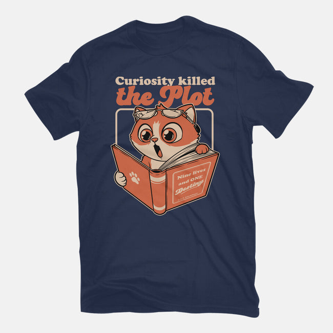 Curious Cat Book-Unisex-Basic-Tee-Studio Mootant