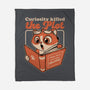 Curious Cat Book-None-Fleece-Blanket-Studio Mootant