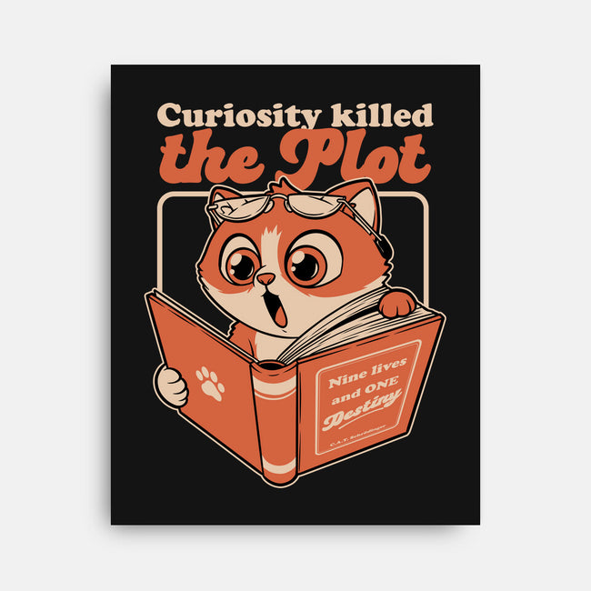 Curious Cat Book-None-Stretched-Canvas-Studio Mootant