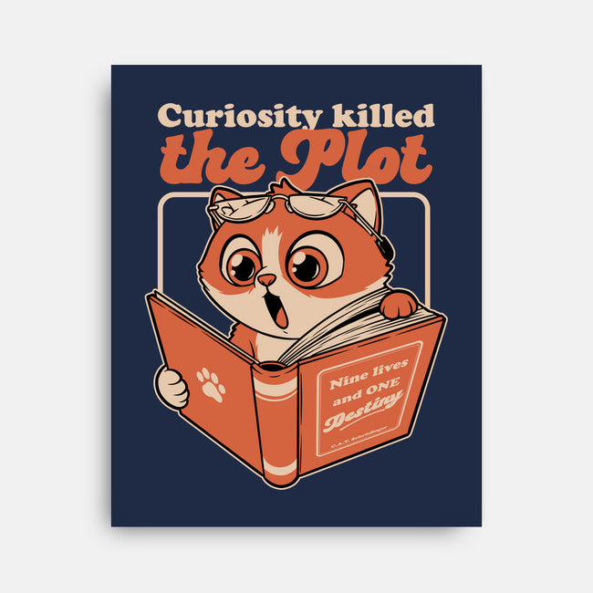 Curious Cat Book-None-Stretched-Canvas-Studio Mootant