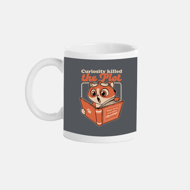 Curious Cat Book-None-Mug-Drinkware-Studio Mootant