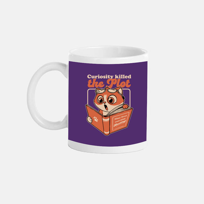 Curious Cat Book-None-Mug-Drinkware-Studio Mootant