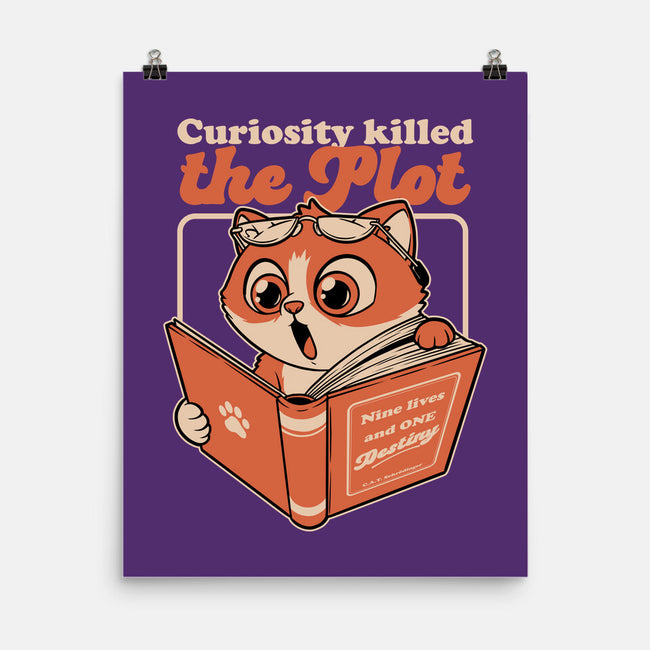 Curious Cat Book-None-Matte-Poster-Studio Mootant