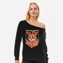 Curious Cat Book-Womens-Off Shoulder-Sweatshirt-Studio Mootant