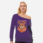 Curious Cat Book-Womens-Off Shoulder-Sweatshirt-Studio Mootant