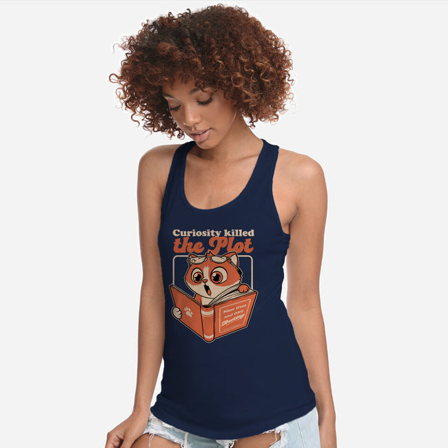 Curious Cat Book-Womens-Racerback-Tank-Studio Mootant