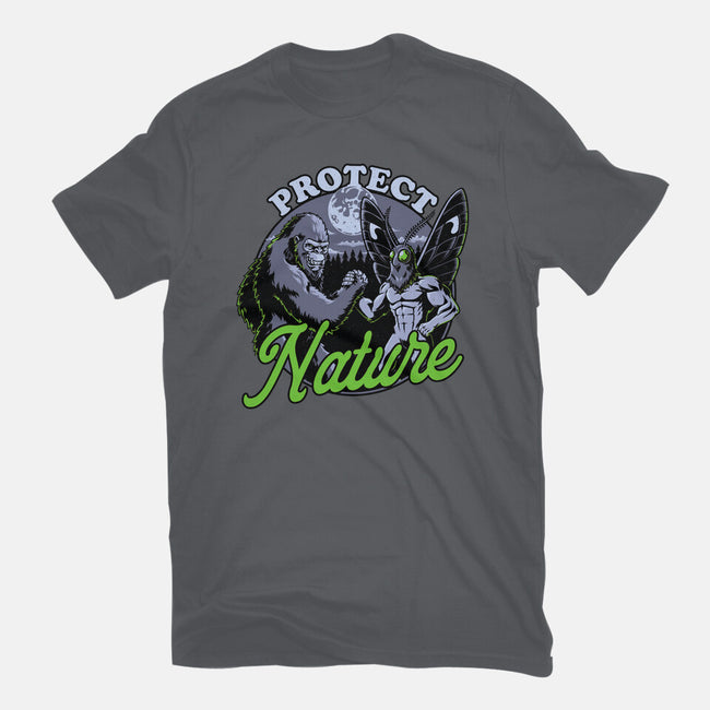 Cryptids Protect Nature-Womens-Basic-Tee-Studio Mootant