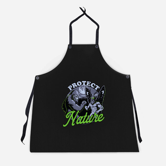 Cryptids Protect Nature-Unisex-Kitchen-Apron-Studio Mootant