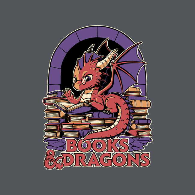 Books And Dragons-None-Matte-Poster-Studio Mootant